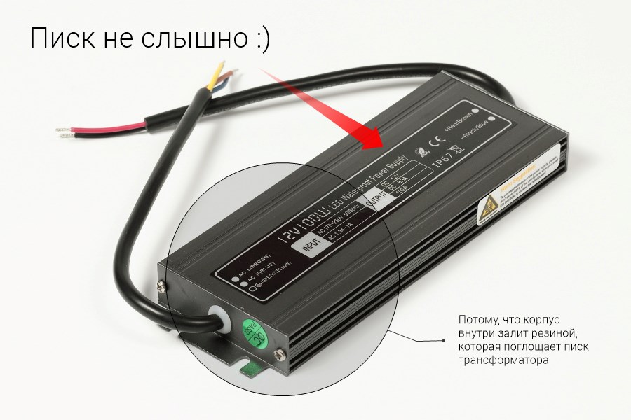 Тихий блок питания 100W 12V&nbsp;
